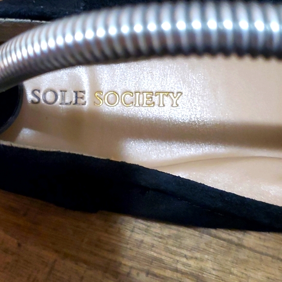 Sole Society Women's Suede Tanya Ballerina Slip-On Loafers Sz 9.5 - Picture 5 of 9